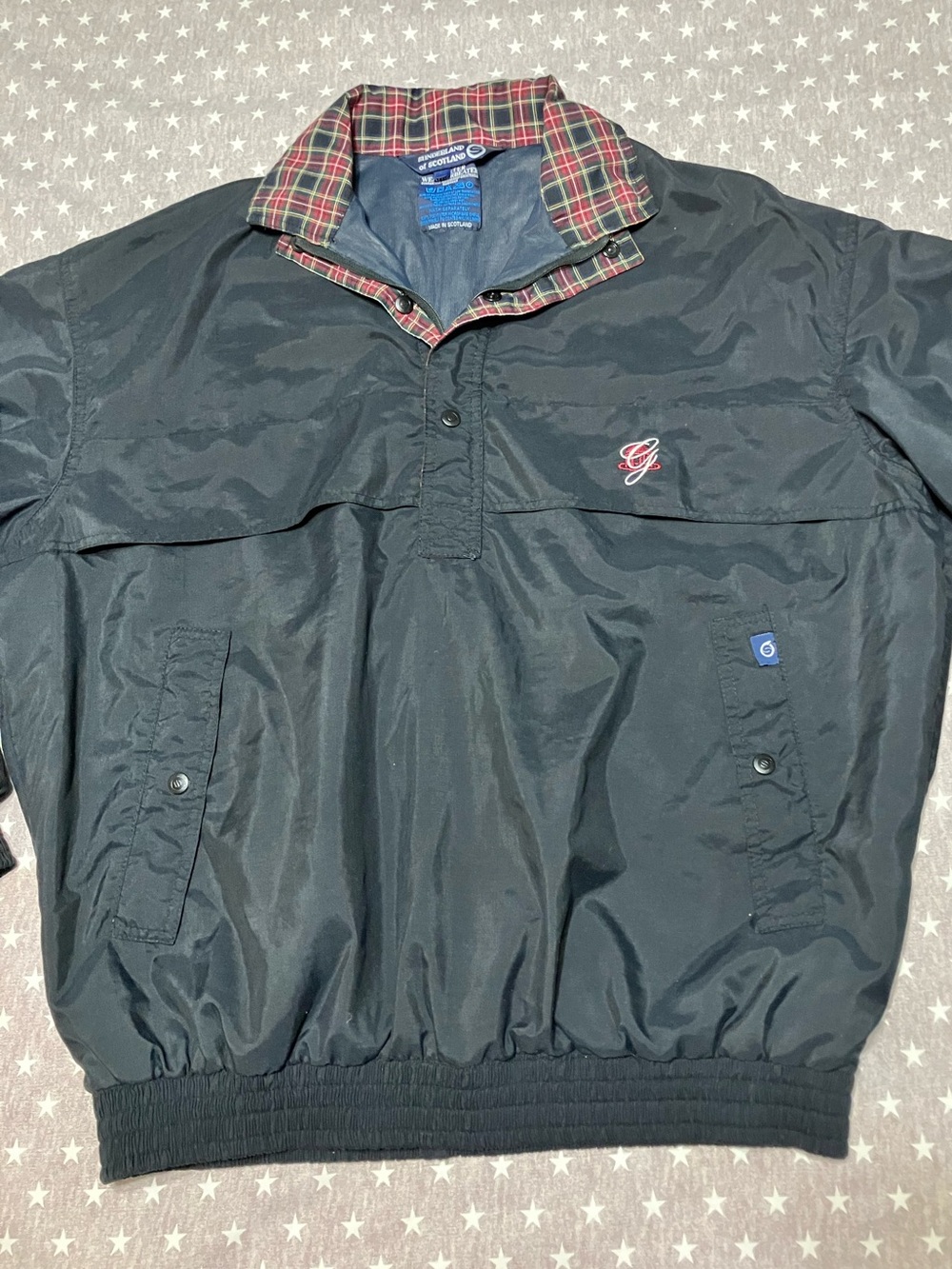 Vintage Sunderland of Scotland Weather Beater Pullover Jacket Men’s Large Black